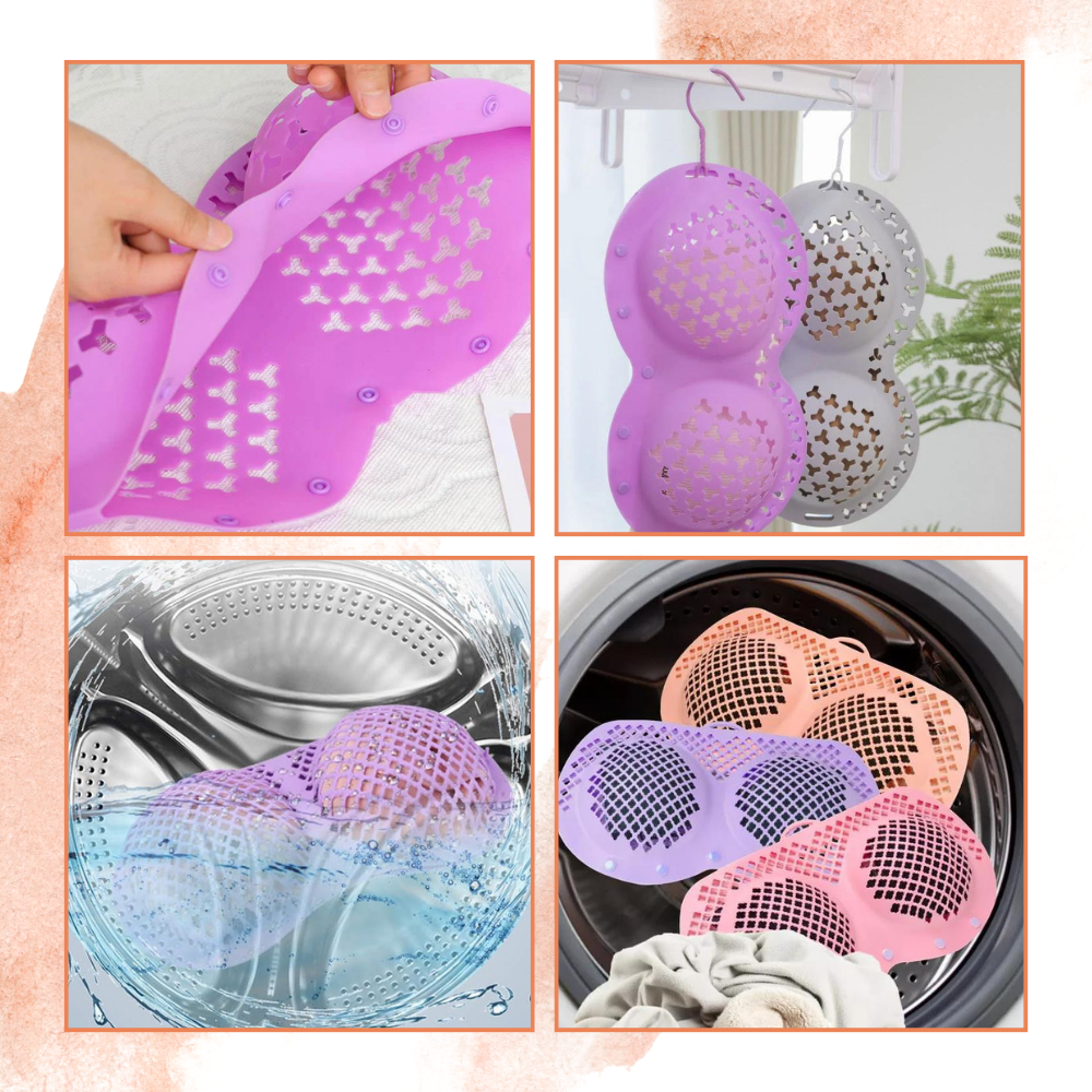 Sacs de lavage pour soutiens-gorge à fermeture sécurisée