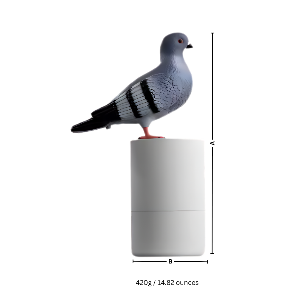 Distributeur de savon automatique en forme de pigeon