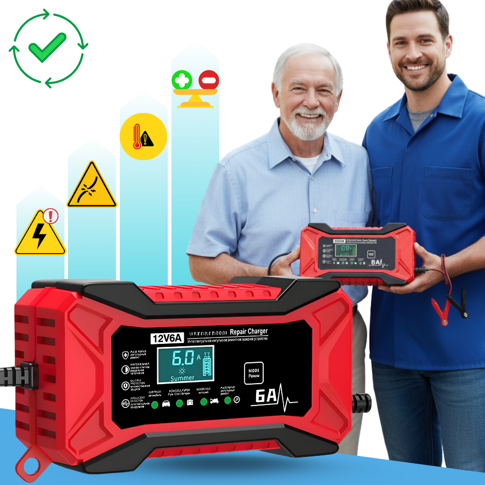 Chargeur de batterie intelligent 12 V pour véhicules