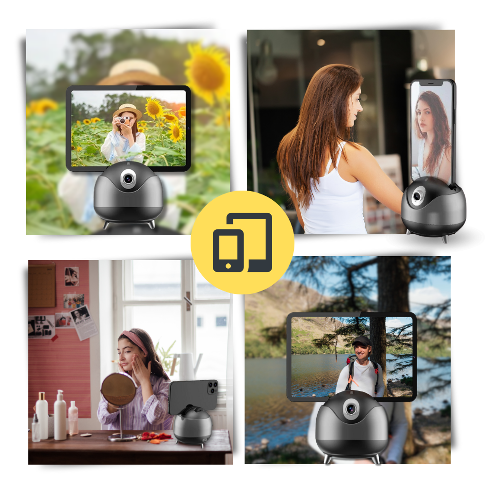 Rotule intelligente à suivi automatique sur 360°