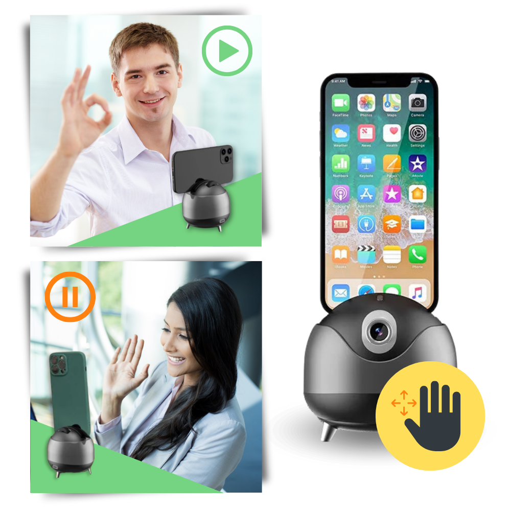 Rotule intelligente à suivi automatique sur 360°