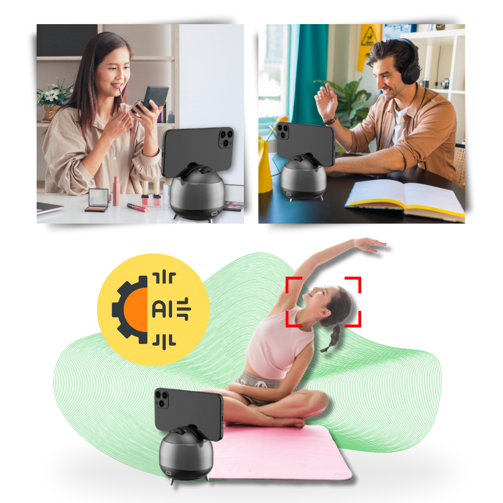 Rotule intelligente à suivi automatique sur 360°