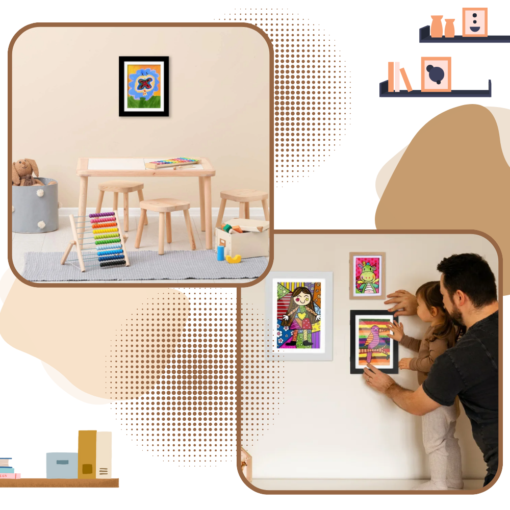 Cadres Lil Davinci à finition lisse