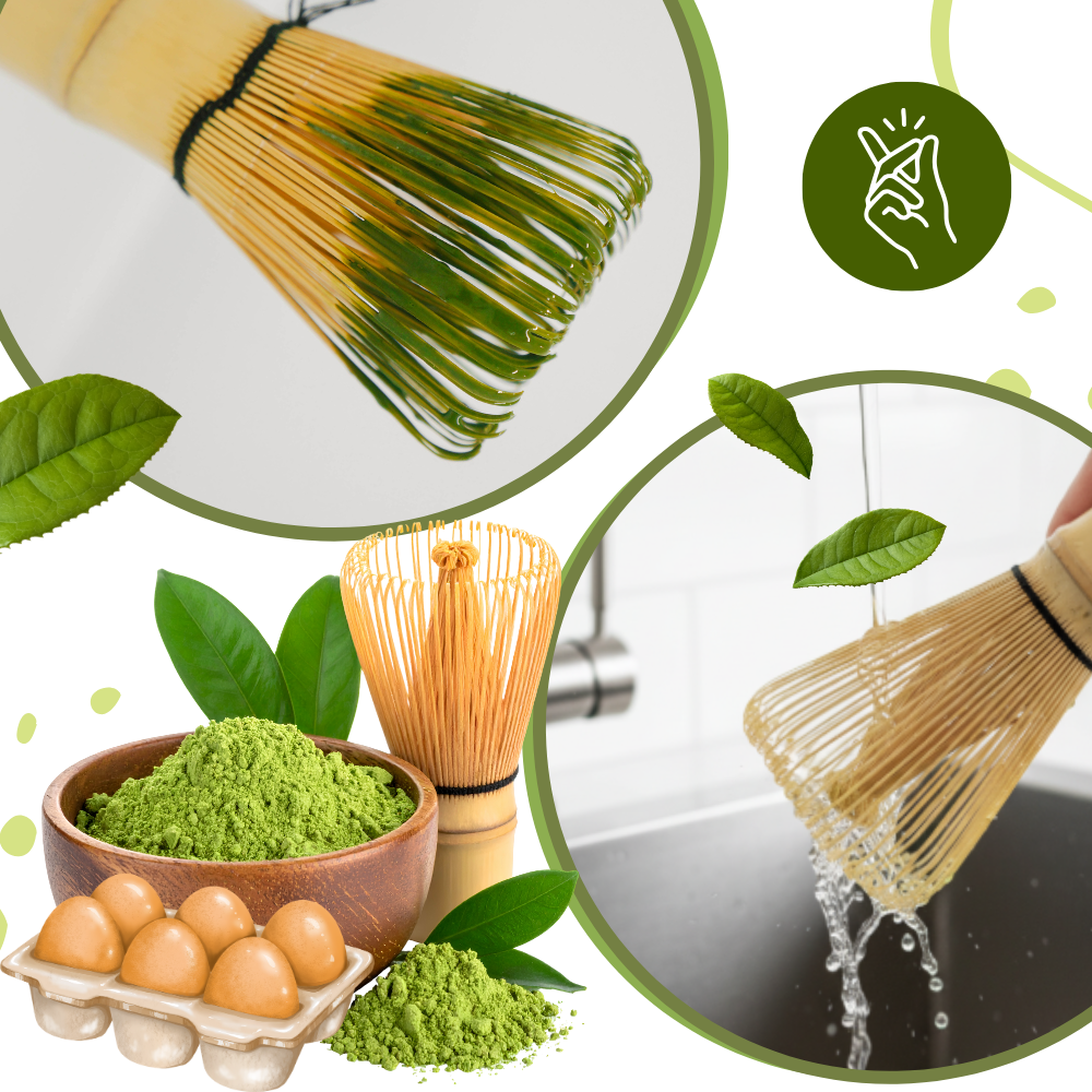 Fouet à matcha mélange lisse et homogène
