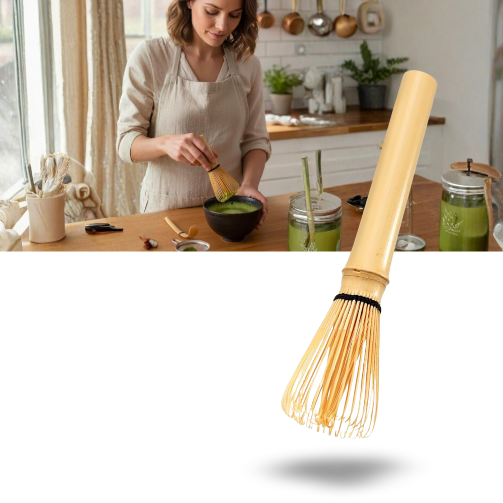 Fouet à matcha mélange lisse et homogène