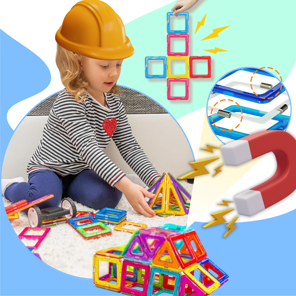 Jeu Blocs De Constructions Magnétiques