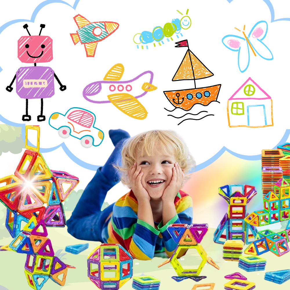 Jeu Blocs De Constructions Magnétiques