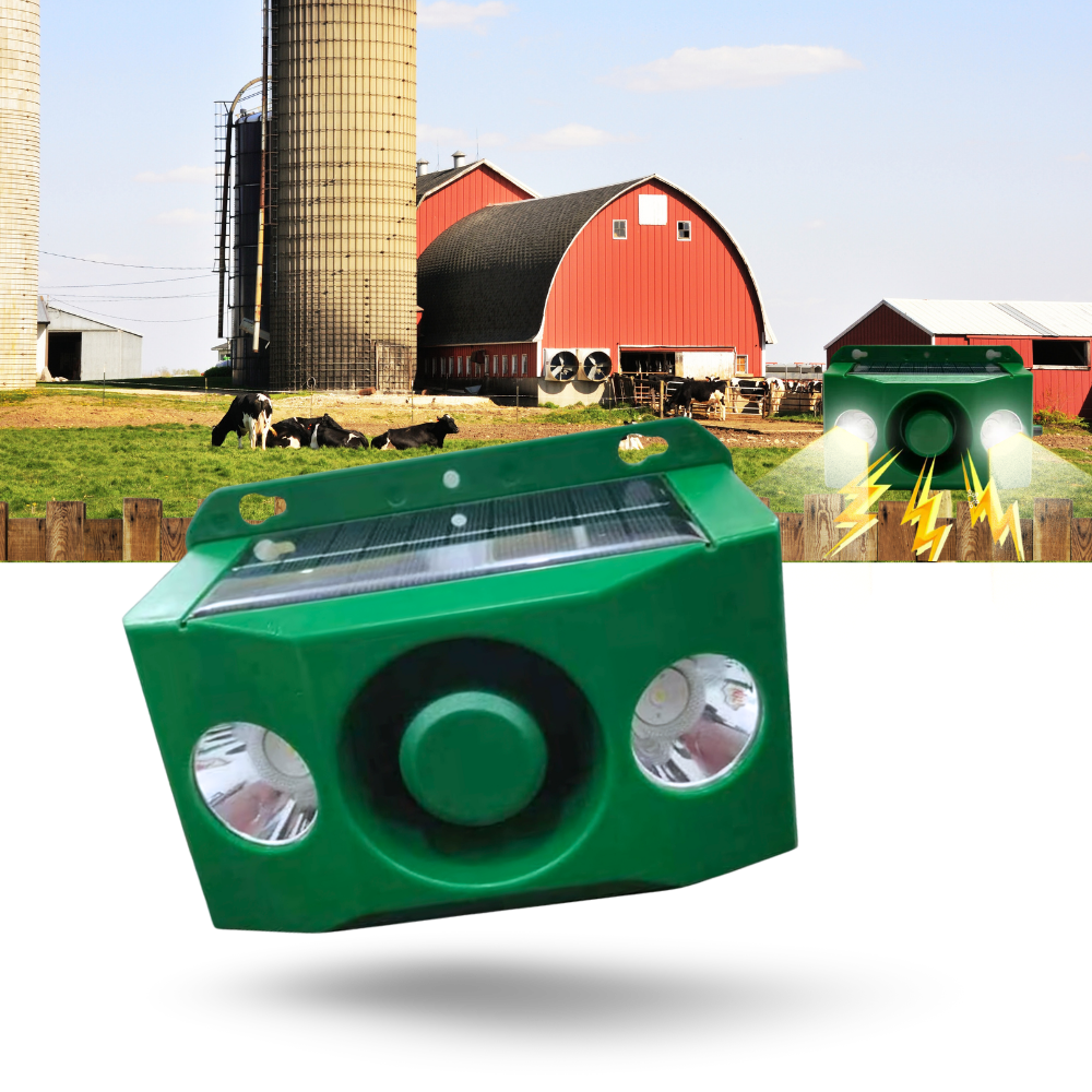 Répulsif solaire à détection de mouvement pour animaux