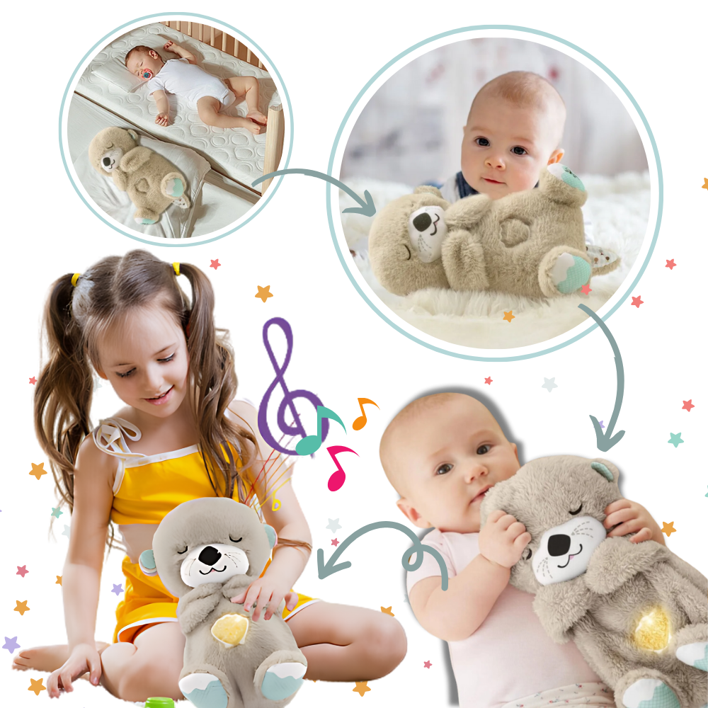 Peluche loutre apaisante sensation utérus