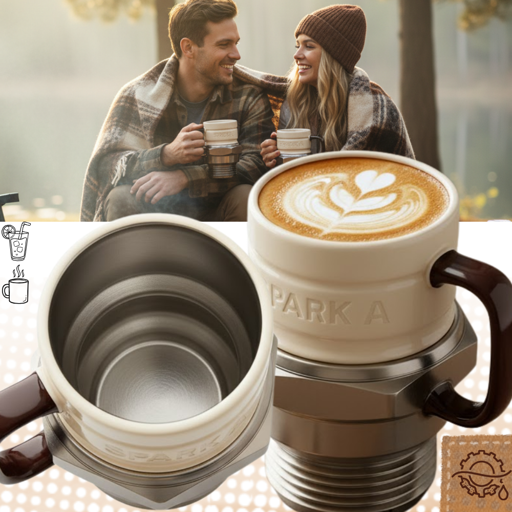 Tasse fantaisie en forme de bougie d'allumage