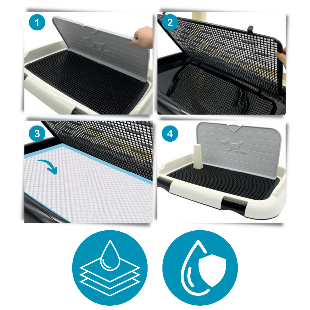 Tapis de propreté pour chien anti-éclaboussures