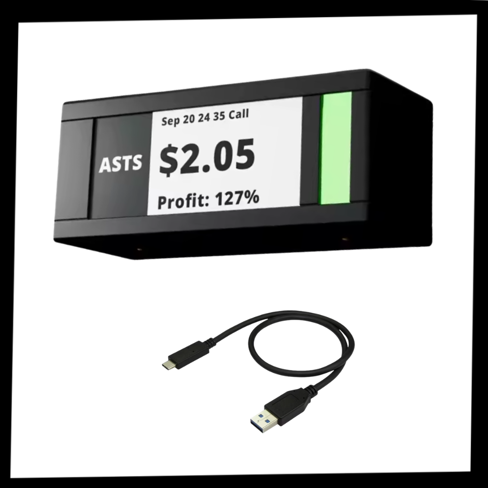 Afficheur bourse et crypto en direct avec design empilable