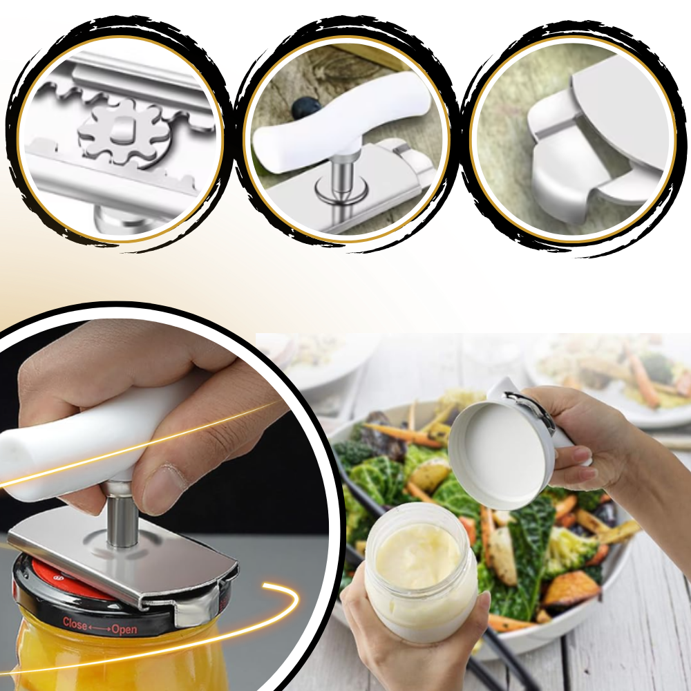 Ouvre-bocal en acier inoxydable