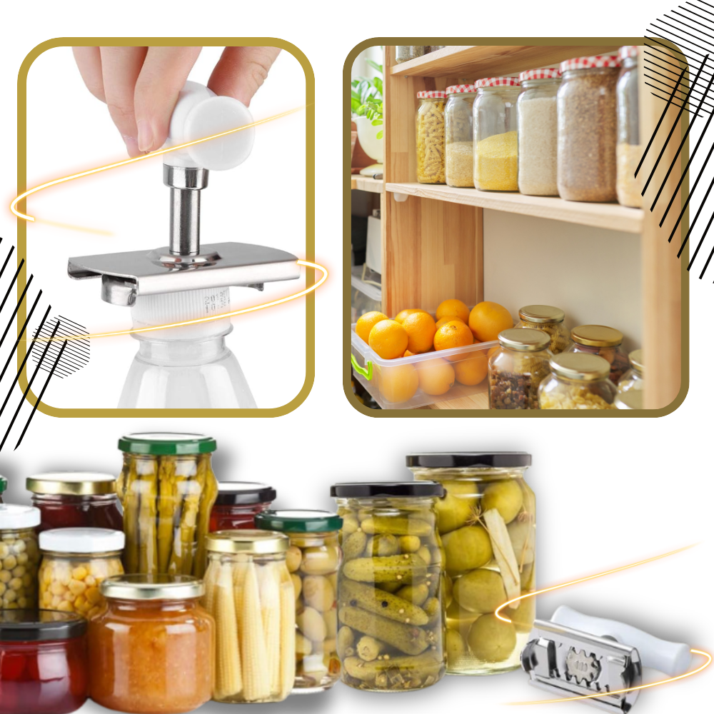 Ouvre-bocal en acier inoxydable