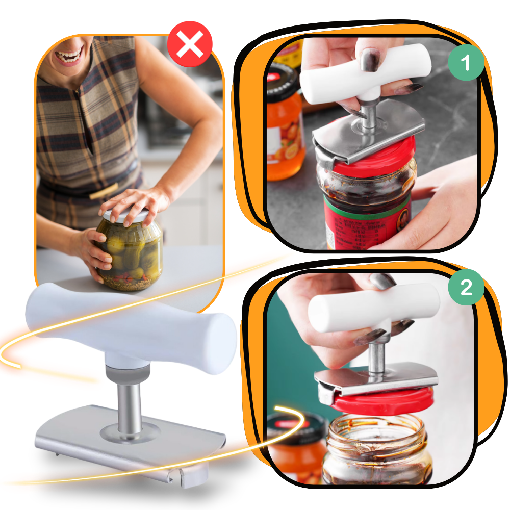 Ouvre-bocal en acier inoxydable