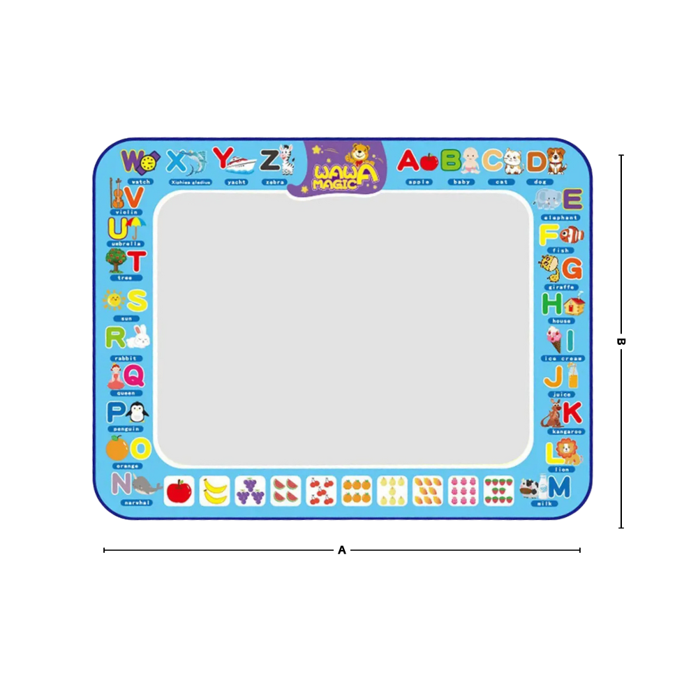 Tapis de gribouillage stimulant à l'eau