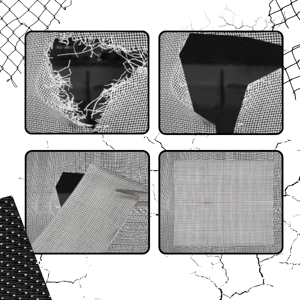 Ruban de réparation pour moustiquaire à forte adhérence