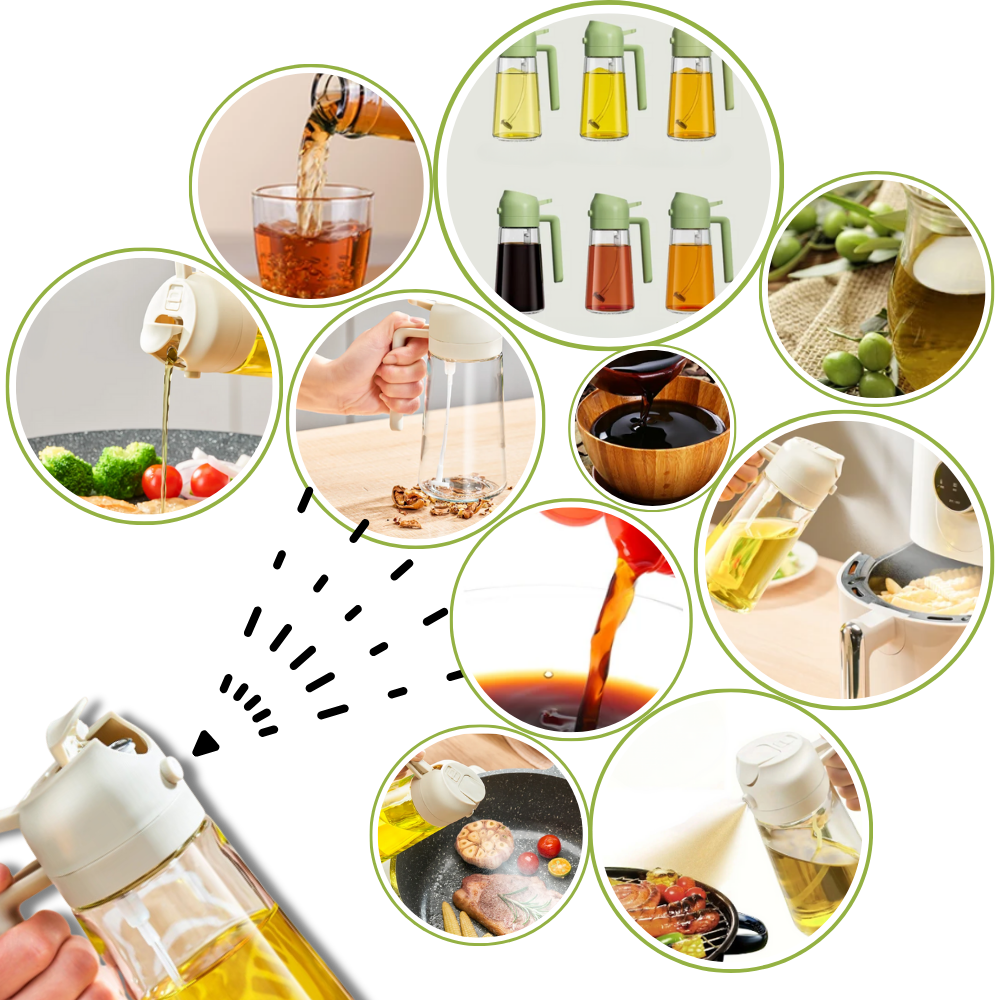 Pulvérisateur d'huile stylisé