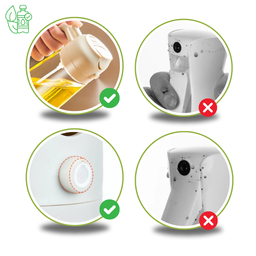 Pulvérisateur d'huile stylisé