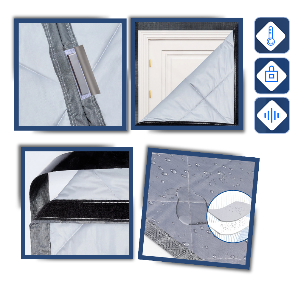 Rideau de porte élégant et thermiquement efficace