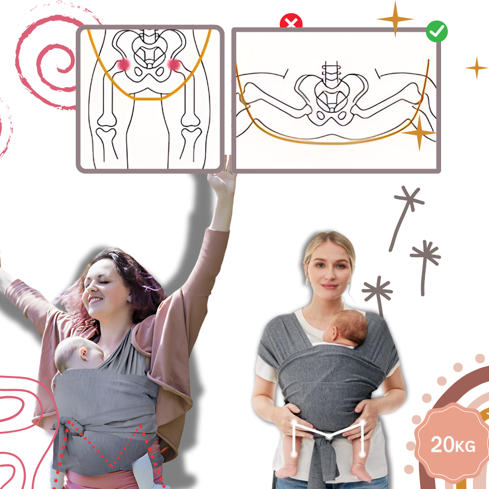 Porte-bébé ergonomique et respirant