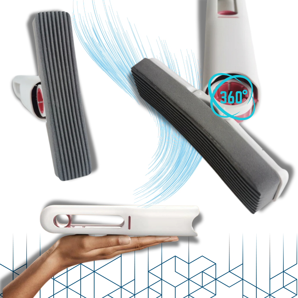 Vadrouille à tête pivotante et à essorage automatique