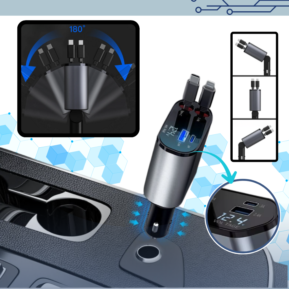 Station de charge télescopique pour voiture