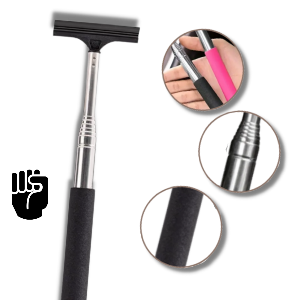 Raclette télescopique pour rétroviseur