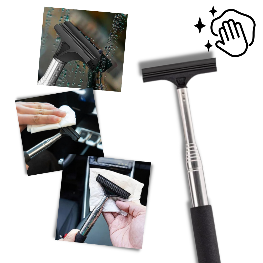 Raclette télescopique pour rétroviseur