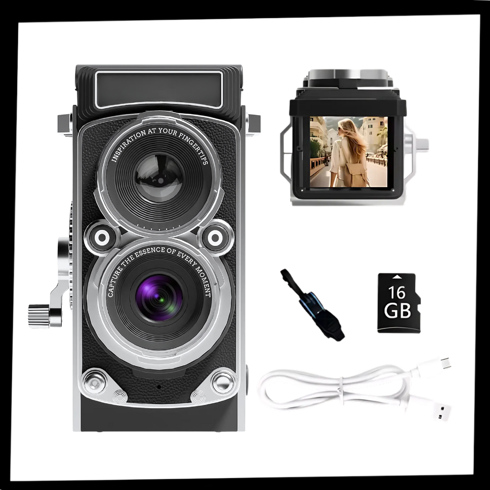 Appareil photo numérique TLR Vintage