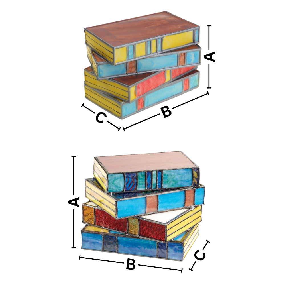 Lampe intemporelle livres empilés