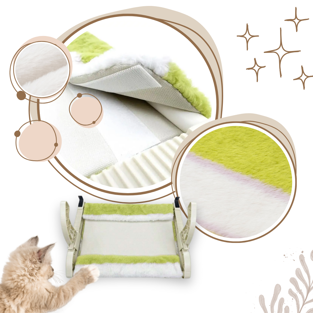 Lit pour chat et perchoir de fenêtre sans outil