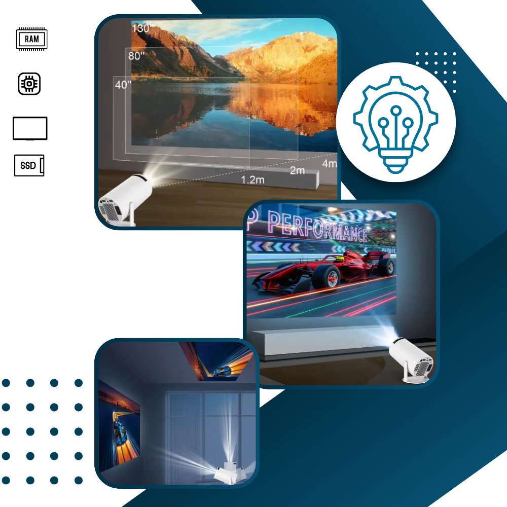 Vidéoprojecteur portable 4K ultra HD