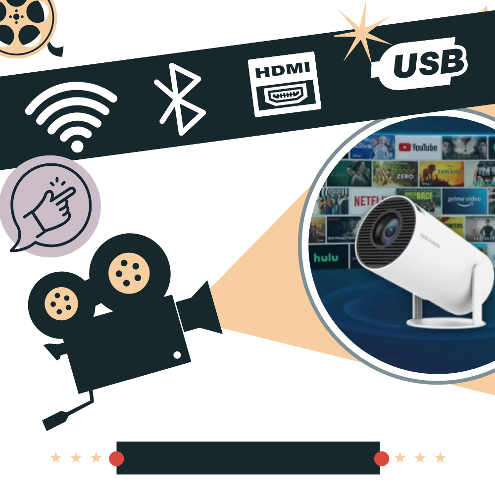 Vidéoprojecteur portable 4K ultra HD