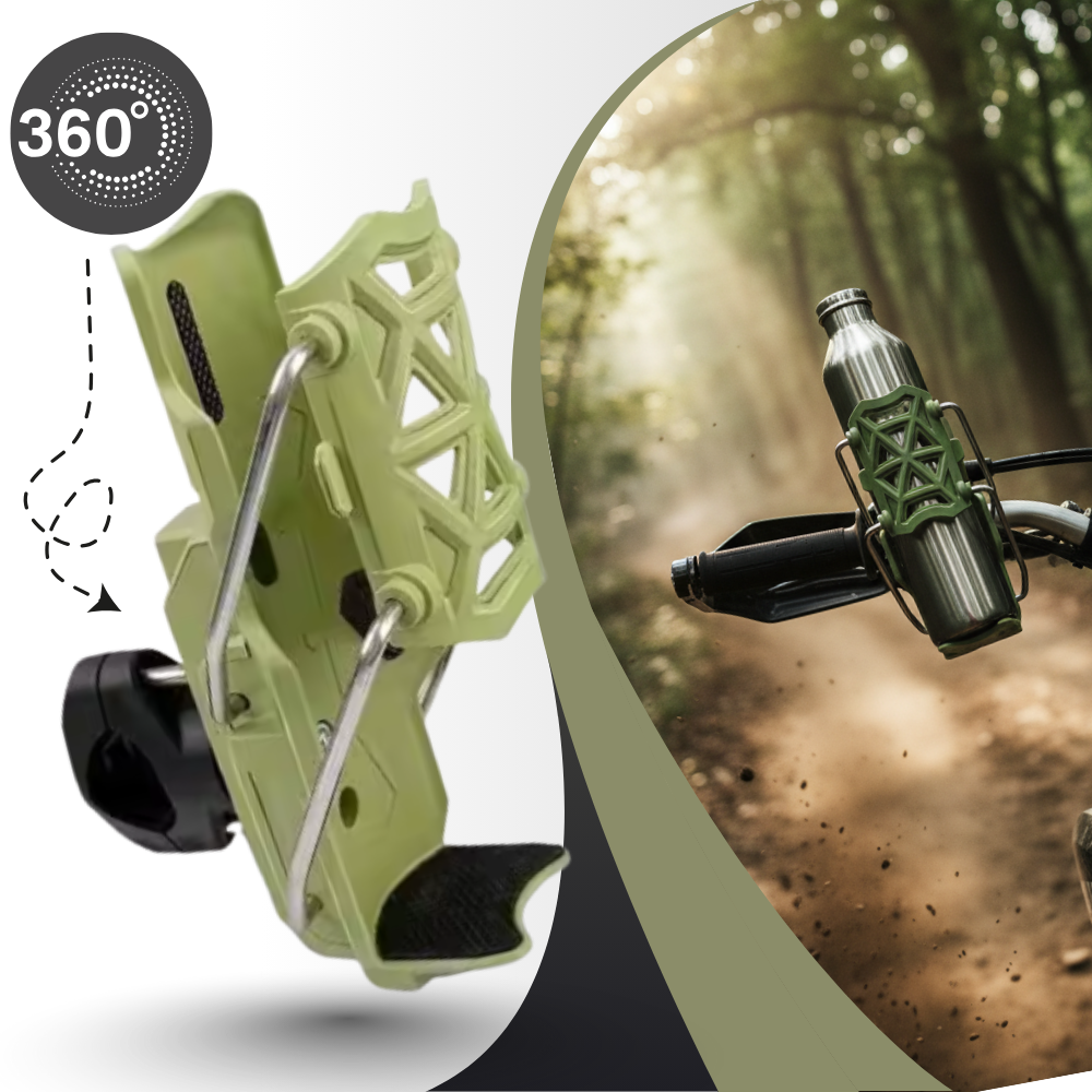 Porte-gobelet universel pour guidon de vélo et moto