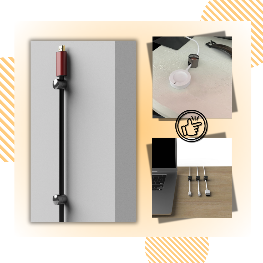 Support de câbles universel pour bureau