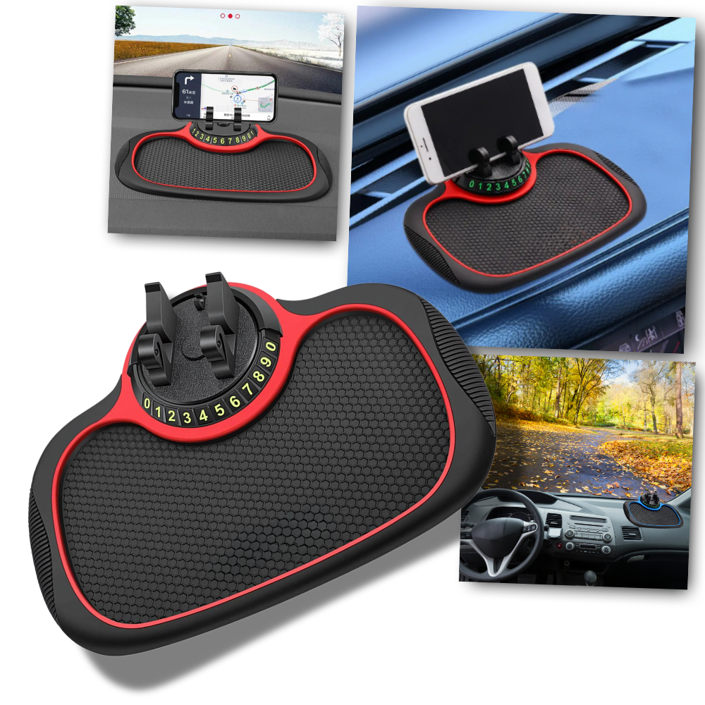 Tapis support antidérapant de téléphone pour voitures