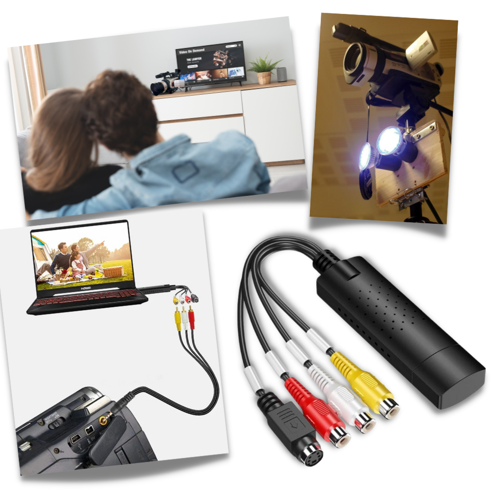 Adaptateur USB 2.0 pour la capture vidéo TV DVD VHS DVR