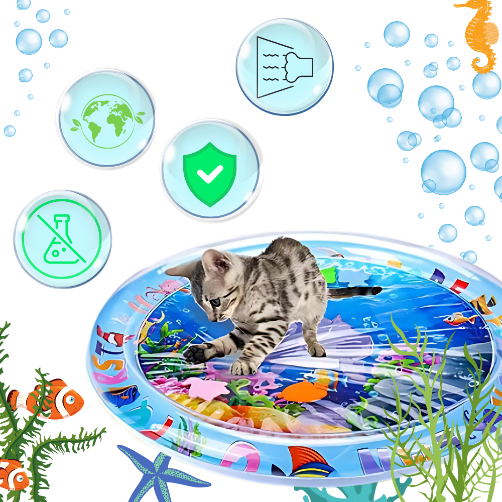 Tapis sensoriel d'eau pour animaux de compagnie