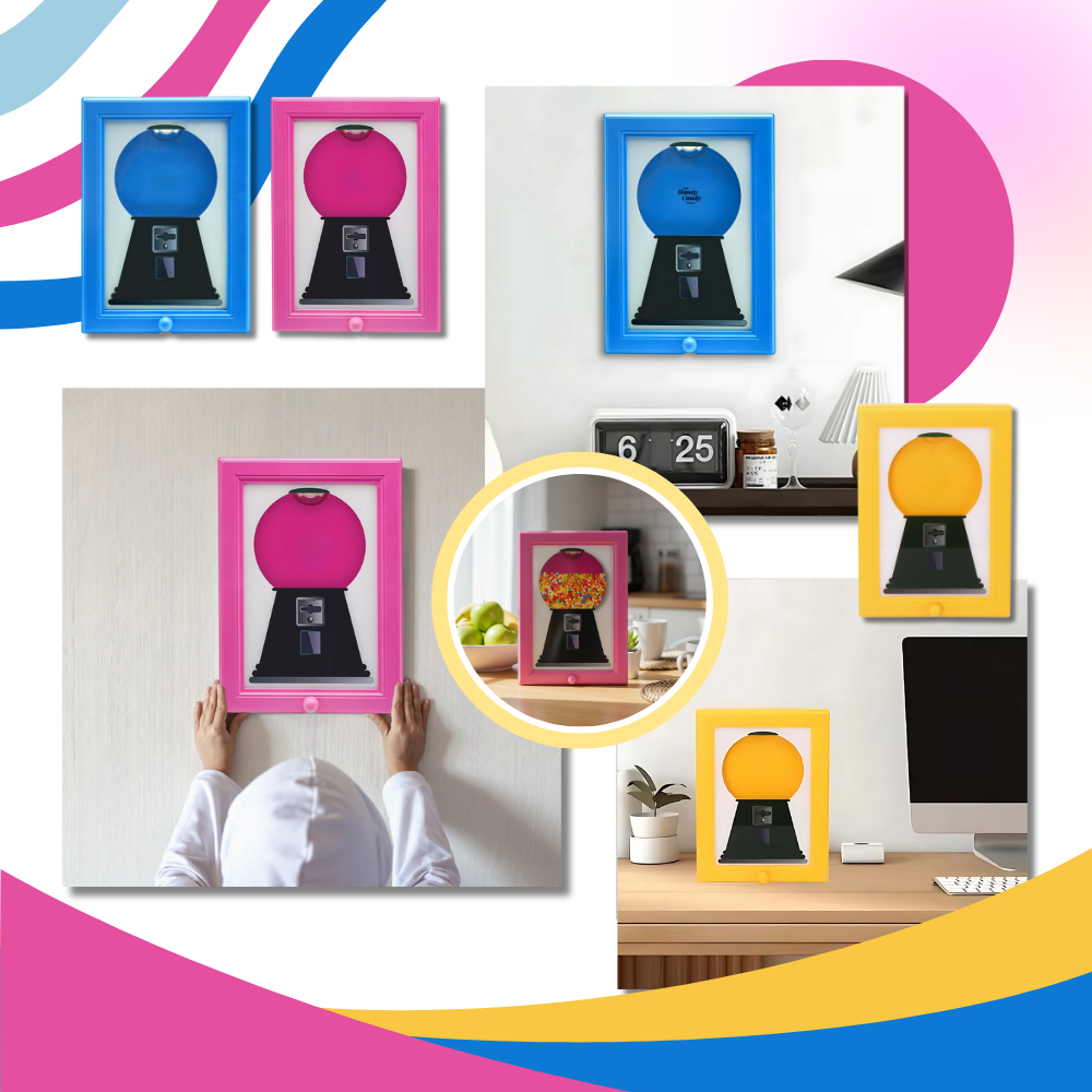 Distributeur de bonbons cadre mural