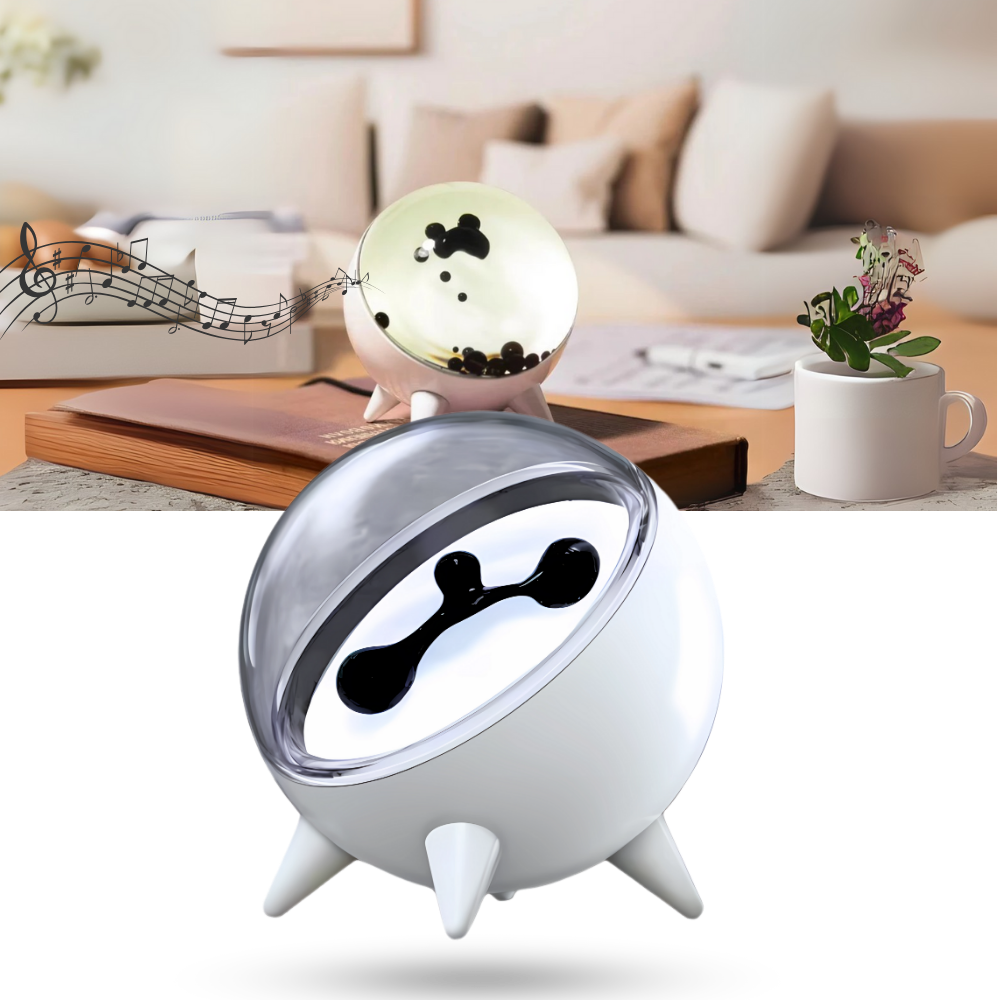 Enceinte magnétique à ferrofluide dansant