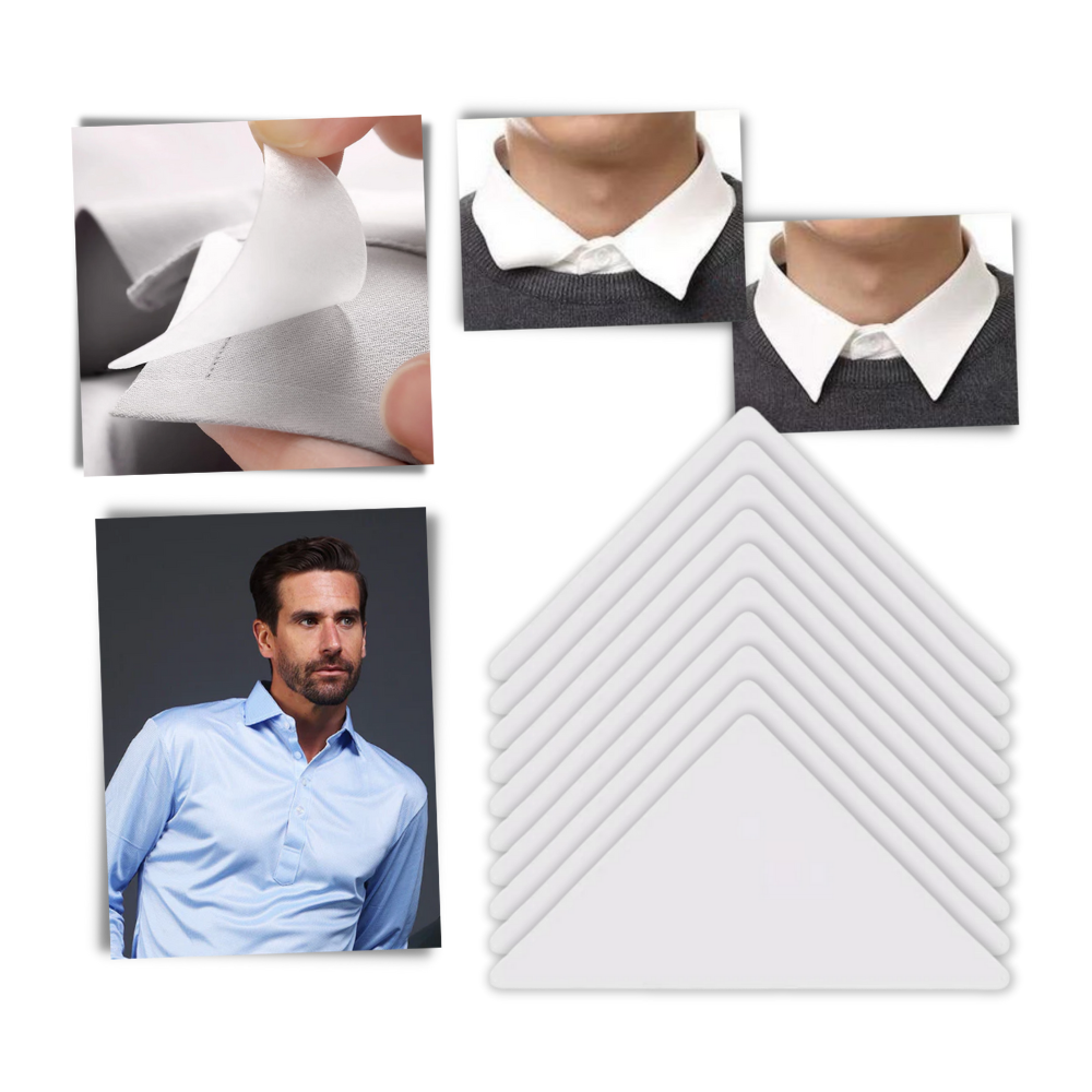 Autocollant pour col invisible et résistant au lavage