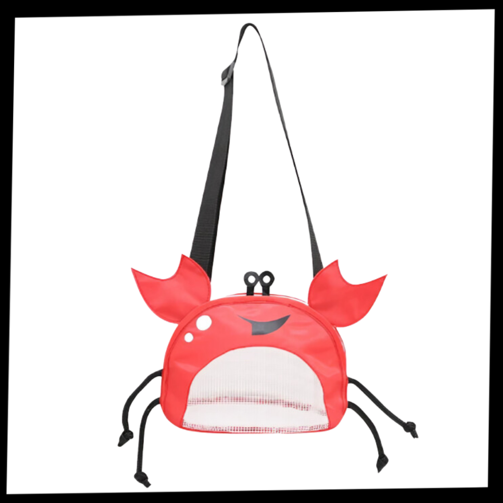 Sac de plage imperméable pour enfant en forme de crabe