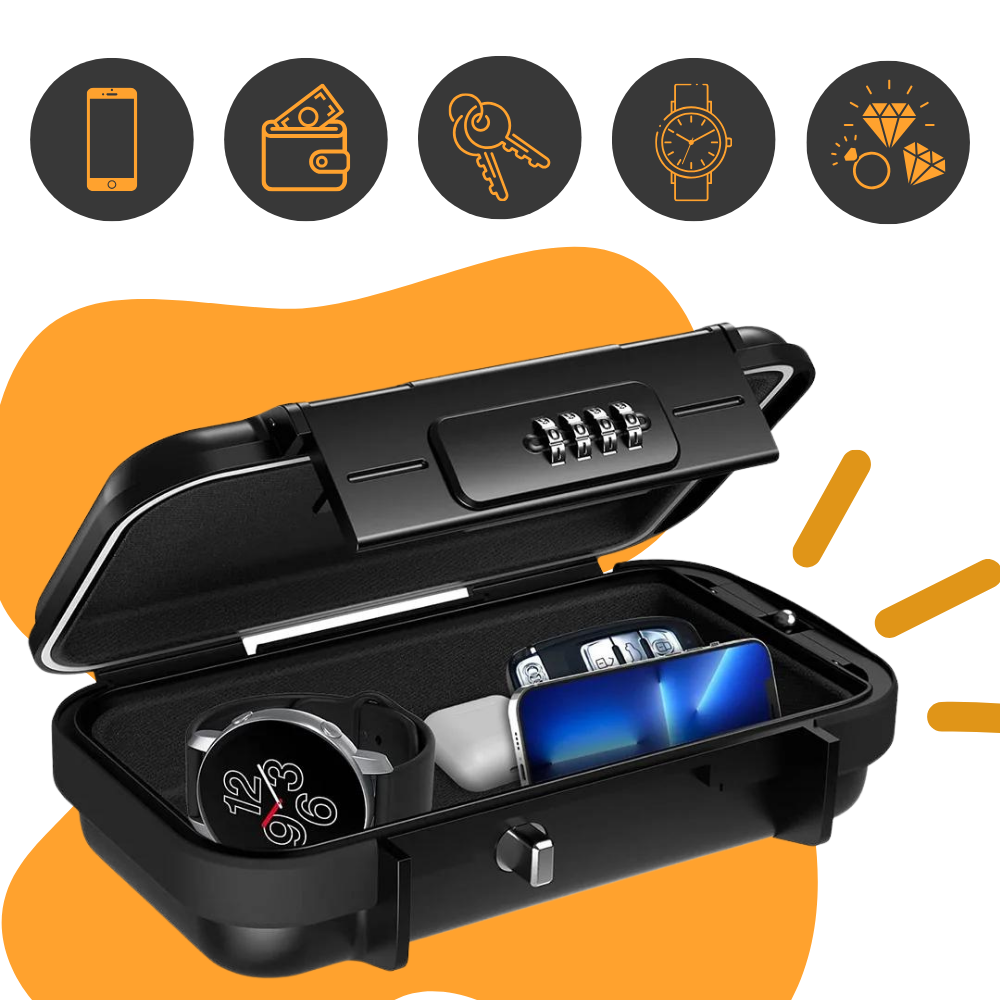 Petite boîte de rangement étanche et verrouillable