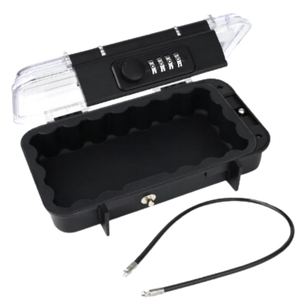 Petite boîte de rangement étanche et verrouillable