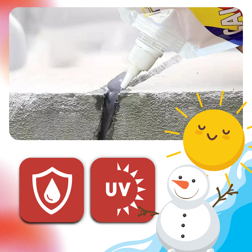 Colle de calfeutrage résistante aux intempéries