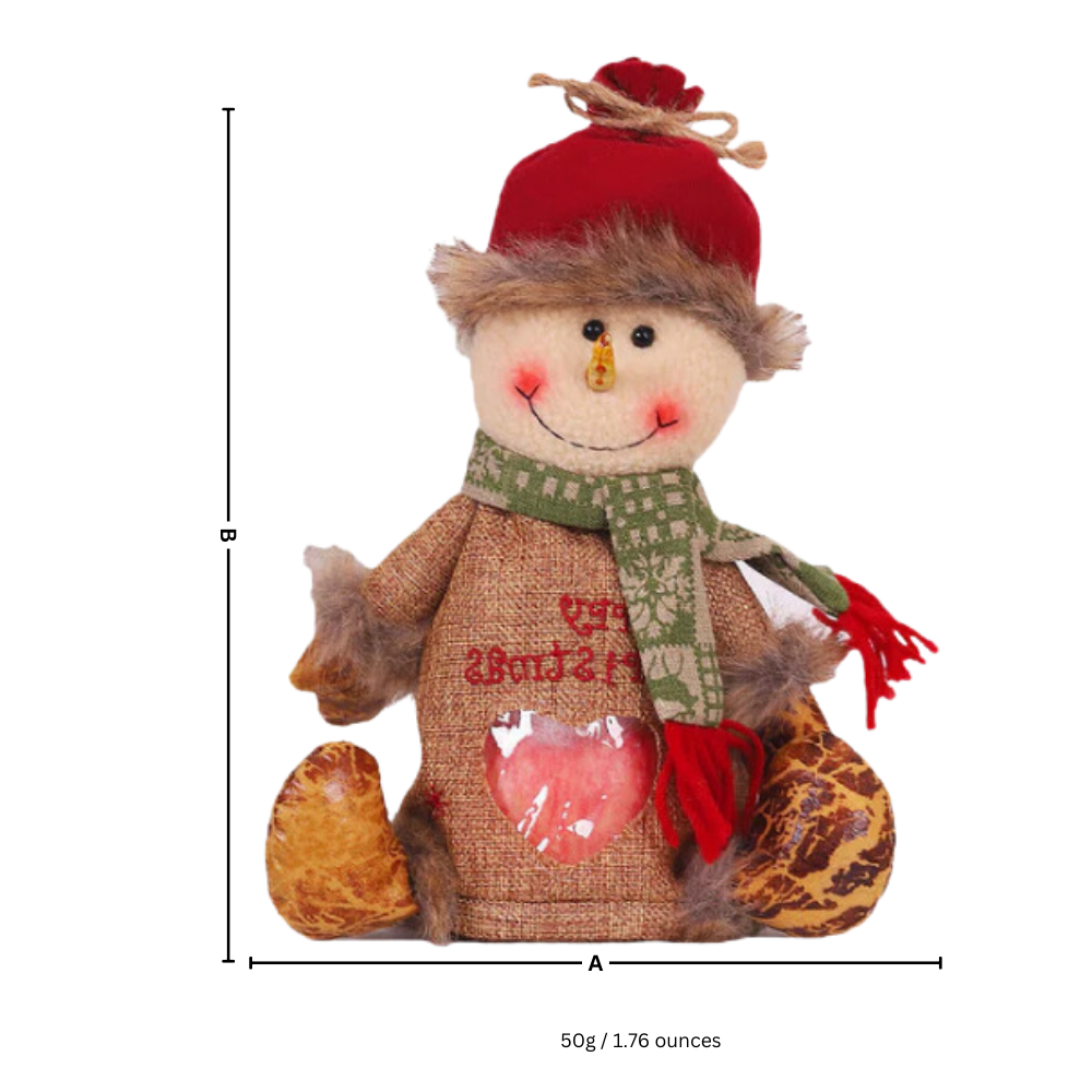 Sac-cadeau de Noël réutilisable à fermeture éclair