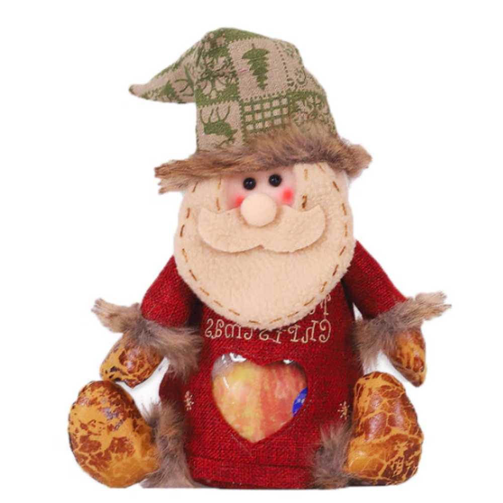 Sac-cadeau de Noël réutilisable à fermeture éclair